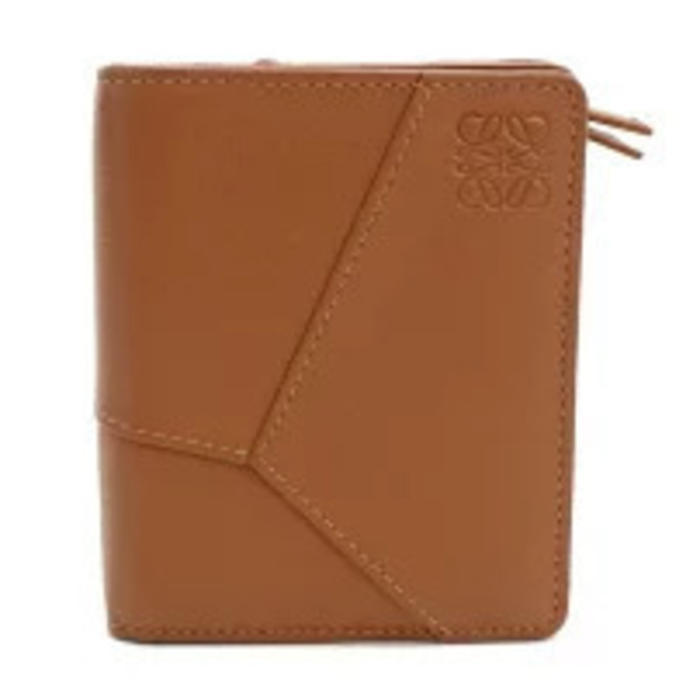 Loewe Bi fold Wallet Puzzle Compact Brown